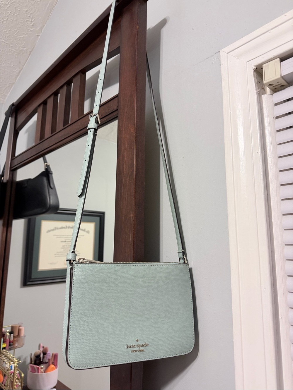 kate spade Mint Green Pebble Leather Crossbody